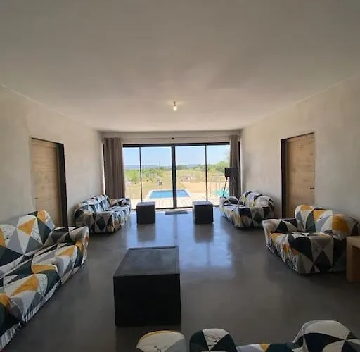 Mas Piralet Ardeche En Pierre Piscine 6*12 Pool House Equipe فندق
